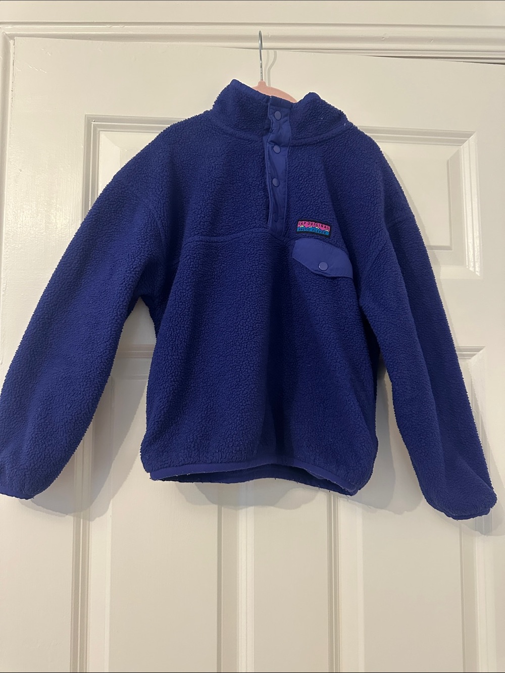 Patagonia Kids Deep Blue Snap-Pullover Fleece